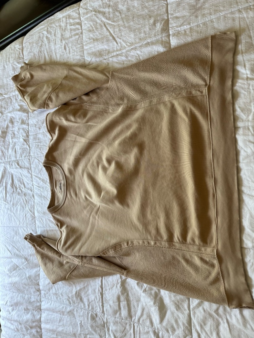 Aerie Women's Tan Oversized Crewneck Sweatshirt, 2X Plus Size - Picture 4 of 16